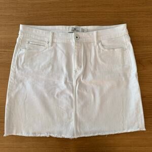Vineyard Vines White Denim Miniskirt